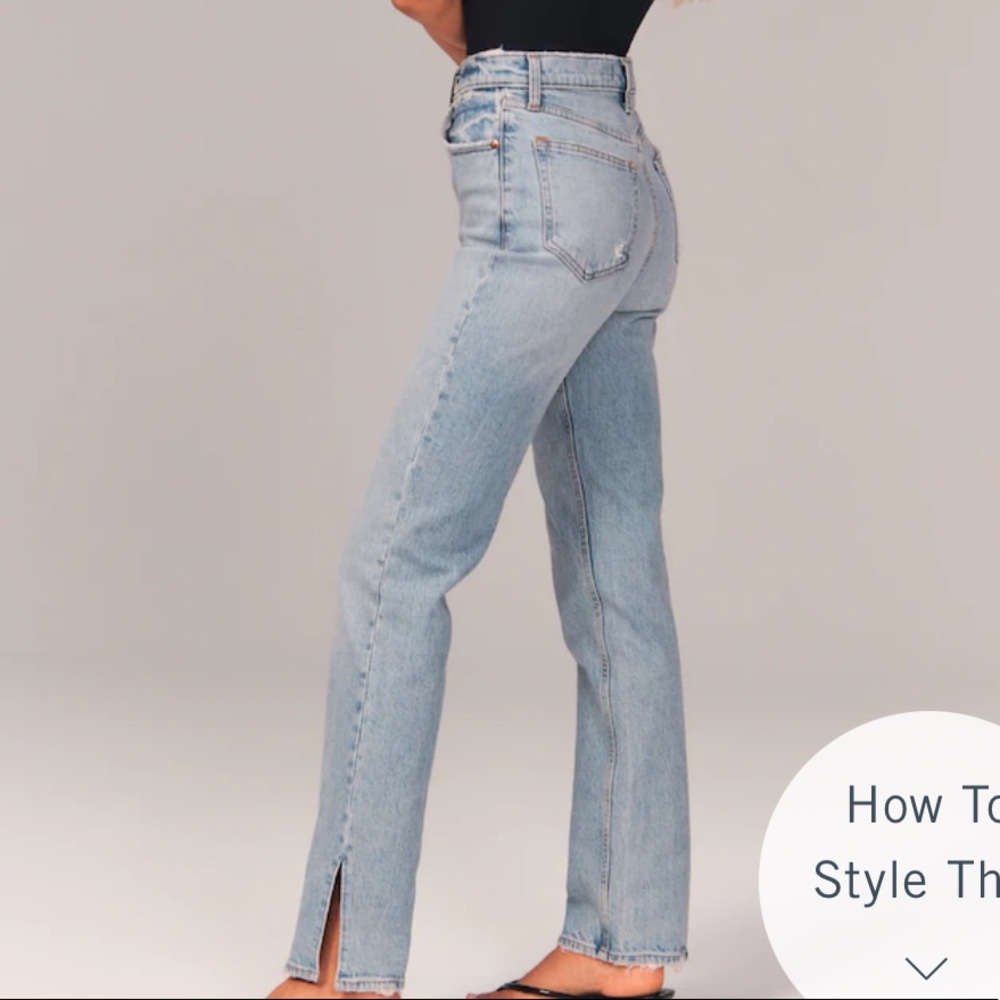 👖Abercrombie & Fitch 90’s Ultra High Rise Straight Jeans👖